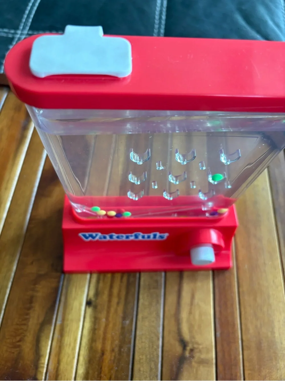 Waterfuls Handheld Water Ring Toss Game Red PlayMonster Travel Toy Vintage